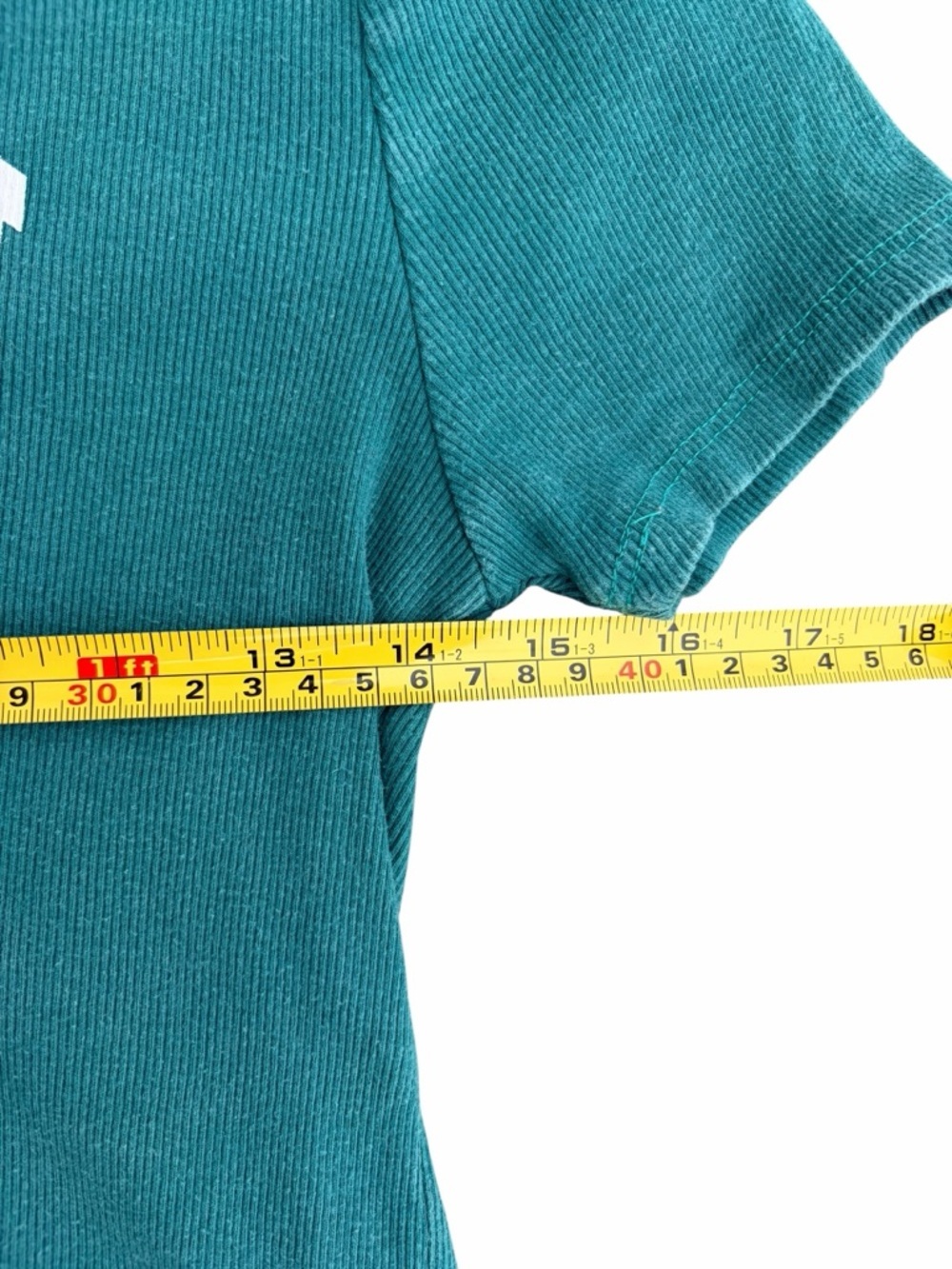 Malibu California Teal Crop Tee - Women's Graphic Top - Picture 5 of 6